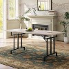 71 Inch Farmhouse Dining Table for 6-8 People, Mid-Century Modern Kitchen Table with Waterproof Surface, Sturdy Metal Legs, for Dining Room - 4 of 4