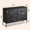 ELJGET  5 drawer storage cabinet, bedroom, drawer with wooden top metal frame - 2 of 3