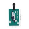 Unique Bargains Happy Pattern Luggage Tag 1 Pc - 2 of 4