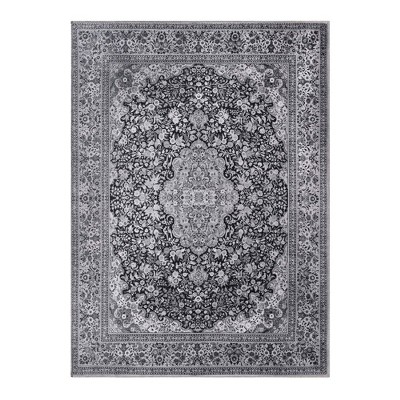 Modern Geometric Floral Medallion Indoor Area Rug or Runner by Blue Nile Mills