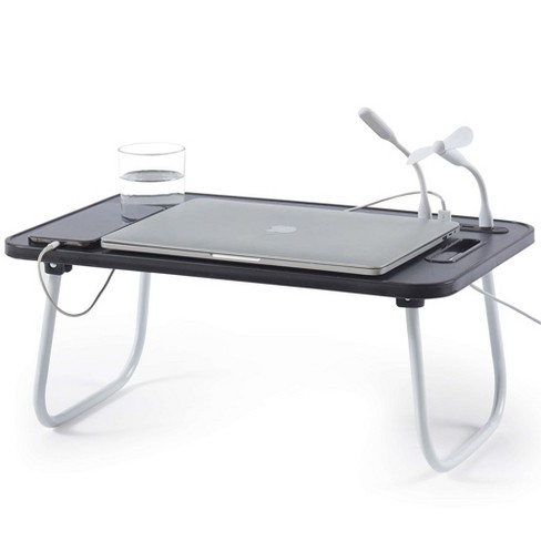 Bryt Foldable Lap Desk with USB Ports, Portable and Lightweight Laptop Stand for Working, Reading, and Writing, Laptop Tray - image 1 of 4