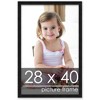 PosterPalooza | Simple Black Picture Frame - UV Acrylic, Foam Board Backing, Hanging Hardware - 2 of 4