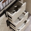 OKD Bathroom Floor Cabinets with Sliding Barn Door & 3 Drawers - 2 of 4