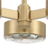 Crystorama Lighting Orson 3 - Light Semi-Flush Mount in  Modern Gold - 2 of 4