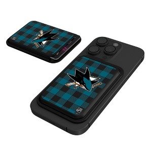 NHL Western Conference Teams Plaid Black Magnetic Credit Card Wallet - 1 of 3