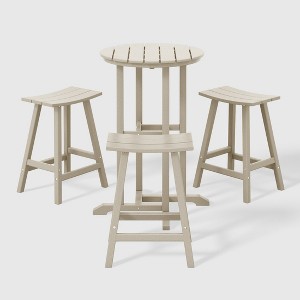 WestinTrends Malibu All Weather Hdpe Outdoor Patio Counter Height Bistro Set (4-Piece) - 1 of 4