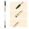 Unique Bargains Soft Double Heat Angled Eyebrow Brush Eyelash Extension Brush for Women Eye Makeup - 2 of 4