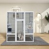 62"Wx70"H Outdoor Wooden Large Pet Enclosure With Anti-UV And Waterproof,7 Platforms And 2 Resting Boxes,Cat Shelter -Maison Boucle - 2 of 4