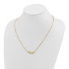Chisel Stainless Steel Yellow IP-plated Intertwined Links on a 20" Plus 2" Ext. Cable Chain Necklace - 4 of 4