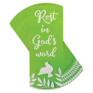 Dicksons Rest in God's Word Lime Green 6.25 inch Paper Bookmark Pack of 12 - 1 of 4