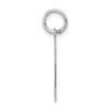 Black Bow Jewelry 14k White Gold, Jersey Collection, Medium Number 2 Pendant - 2 of 4