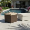 Covers & All Universal 20 in Cube Outdoor Ottoman, Jacobean Wicker w / Sunbrella Cushion - 2 of 4
