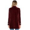 Clearlove Women's Long Sleeve Blazer Open Front Cardigan Jacket Work Office Blazer Claret XXL - 2 of 3
