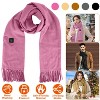 NPolar"USB Heated Winter Scarf – Unisex Soft Neck Wrap with 3 Heat Modes for Outdoor Sports & Cycling"Black - 4 of 4