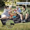 Outdoor Rug Checkerboard Geometric Plaid Pattern, Waterproof Plastic Straw Rug, UV Resistant Foldable Outdoor Rug for Picnic, Backyard, Deck - 4 of 4