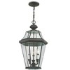 Livex Lighting Georgetown 3 - Light Flush Mount in  Charcoal - 3 of 4
