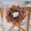 23.5"H Sullivans Leaf And Pinecone Mini Fall Wreath, Multicolored - 3 of 3