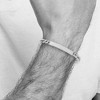 Black Bow Jewelry Men's 7mm Polished Stainless Steel Figaro Link I.D. Bracelet, 8.25 In. - 4 of 4