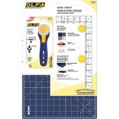 OLFA Quilting/Sewing Kit 6"X12"-Navy