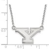 Black Bow Jewelry 14k White Gold Youngstown State Penguins NCAA Necklace 18 Inch - 2 of 4