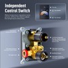 Captiva Designs Thermostatic Shower System with High-Pressure Shower Head & Hand Shower - 4 of 4