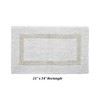 Hotel Bath Rug 100% Premium Cotton Tufted Weave Two Tone Reversible Bathroom Rug, Super Soft Absorbent, Machine Washable Bath Mat - 3 of 4