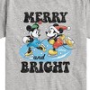 Boys' - Disney - Mickey and Minnie Merry And Bright Christmas Short Sleeve Graphic T-Shirt - 2 of 4