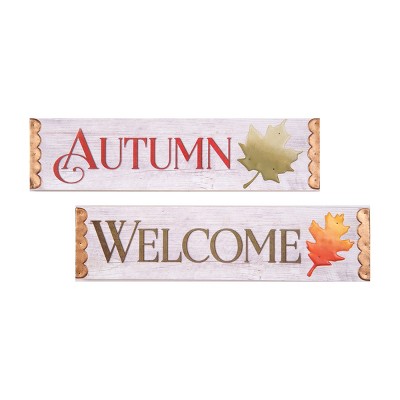 C&F Home Welcome Autumn Wall Plaque A/2