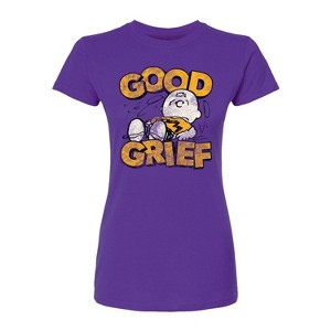 Women's - Peanuts - Good Grief Vintage Fitted Graphic T-Shirt - 1 of 2