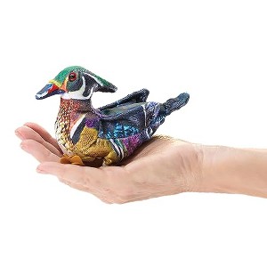 Folkmanis Puppets Mini Wood Duck Finger Puppet 8006 - 1 of 4