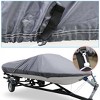 Unique Bargains 210D Trailerable Boat Cover Waterproof Fishing Ski Bass Speedboat V-shape - 2 of 4