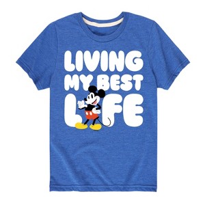 Boys' - Disney - Living My Best Life Short Sleeve Graphic T-Shirt - 1 of 4