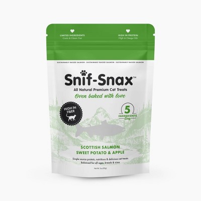 Snif-Snax High Fiber All Natural Salmon, Sweet Potato & Apple Cat Treats - 3oz