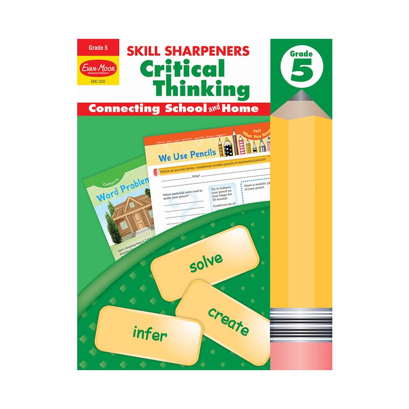 Skill Sharpeners: Critical Thinking, Grade 5 Workbook - by  Evan-Moor Educational Publishers (Paperback), 1 of 2
