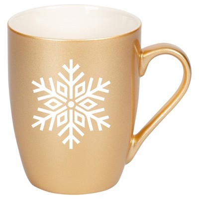 Elanze Designs N/A Vegas Gold 10 ounce New Bone China Coffee Cup Mug