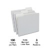 MyOfficeInnovations Colored Top-Tab File Folders 3 Tab Gray Letter Size 100/Pack 433664 - 2 of 4