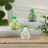 Mr. Lucky Set of 3 Ceramic 4.1" Shamrock Trees - 2 of 2