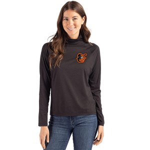 Baltimore Orioles Cutter & Buck Coastline Epic Comfort Recycled Womens Funnel Neck - 1 of 1