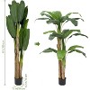 Artificial Fiddle Leaf Fig Tree 5FT, Tall Fake Plants for Indoor Outdoor Decor, Fake Fig Leaf Tree with Pot for Home Office Living Room Decor - 3 of 4