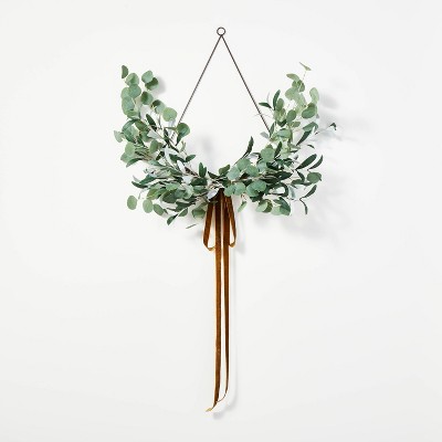 Wire Wreath with Ribbon - Threshold™ designed with Studio McGee