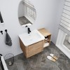 GDFStudio Nibley Wall-Mounted Bathroom Vanity with Ceramic Sink - 2 of 4