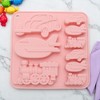 Unique Bargains Candy Mould 9-Cavity Vehicle Candy Mould Hand Wash 5.91"x5.87"x0.75" 1 Pc - 2 of 4