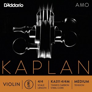 D'Addario Kaplan Amo Series Violin E String 4/4 Size, Medium - 1 of 1