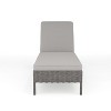 Martha Stewart Bedford Indoor-Outdoor Adjustable Patio Chaise Lounge Chair in Rattan Wicker with All-Weather Cushions - 3 of 4