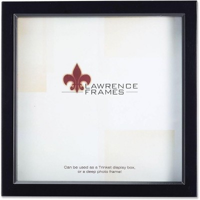 Lawrence Frames 10" x 10" Wood Black Shadow Box Picture Frame 795010