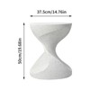 Artloge Hourglass Lightweight Concrete Patio Side Table Bedside Accent Table for Outdoor - 2 of 4