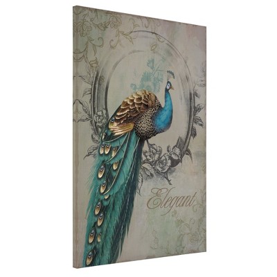 Yosemite Home Decor Peacock Poise I, Multicolor