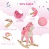 Ruvalino Baby Bouncers and Rockers Toddler Kid Chair Plush Unicorn Ride On Toy for Playroom Living Room, Pink, 29.1"*13"*24.4" - 4 of 4