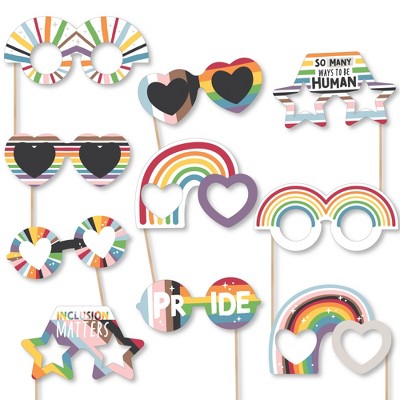 Big Dot Of Happiness Canada Day Glasses - Paper Card Stock Canadian Party  Photo Booth Props Kit - 10 Count : Target