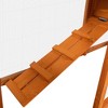 Sevobal Pet Crates and Houses 2 Tiers Rabbit Hutch on Wheels, Openable Roof, Easy-to-Clean Tray, House for Small Animals, Orange, 35.4"*19.7"*21.7" - 4 of 4